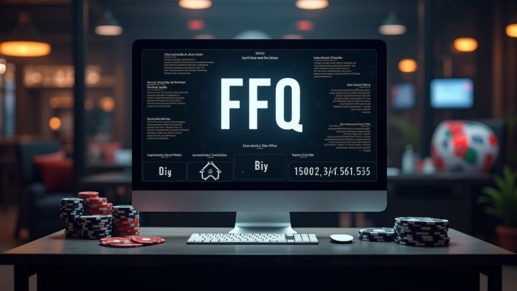FAQ-Bereich mit Bonus- und Freispiele-Icons in dunkler Casino-Umgebung